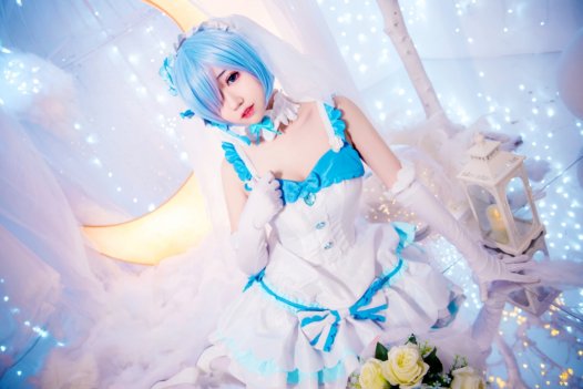 猫君君_MaoJun最新cos~蕾姆花嫁 cosplay美图欣赏