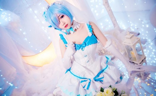 猫君君_MaoJun最新cos~蕾姆花嫁 cosplay美图欣赏