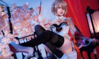 雪晴嘟嘟cos~崩坏3 丽塔·浣溪沙旗袍 cosplay写真图片欣赏